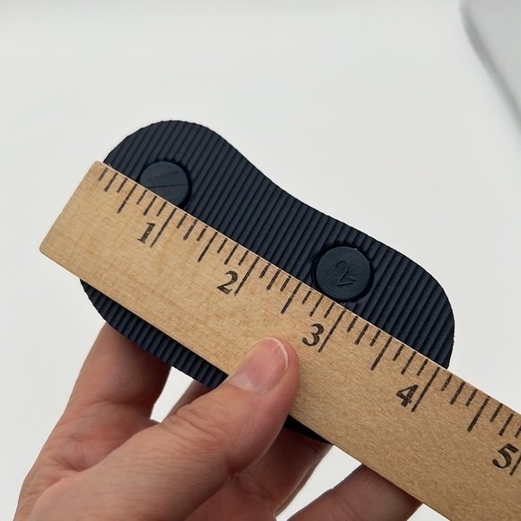 New! Old Navy navy blue thong toe baby flip flops with ankle strap size 2 - Picture 6 of 7